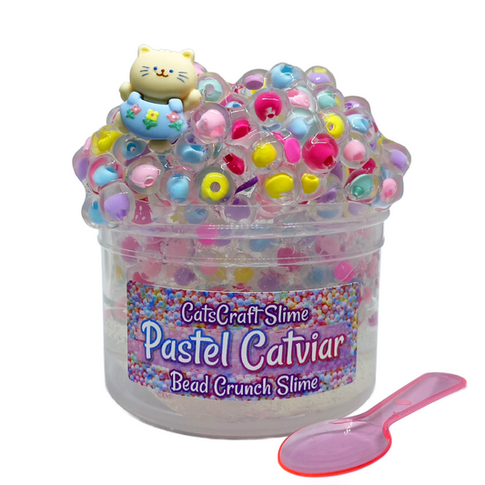 Bead Crunch Clear Slime 